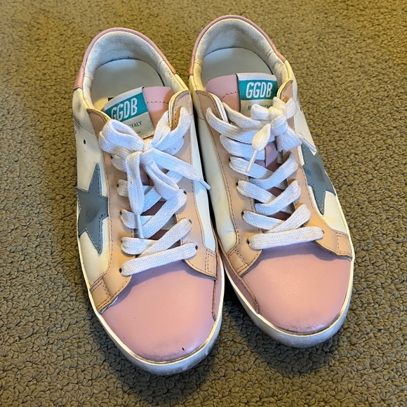 Golden Goose Super Star Pastel Pink Sneaker Shoe GGDB Retro Low Top Italy Kawaii - Picture 2 of 14